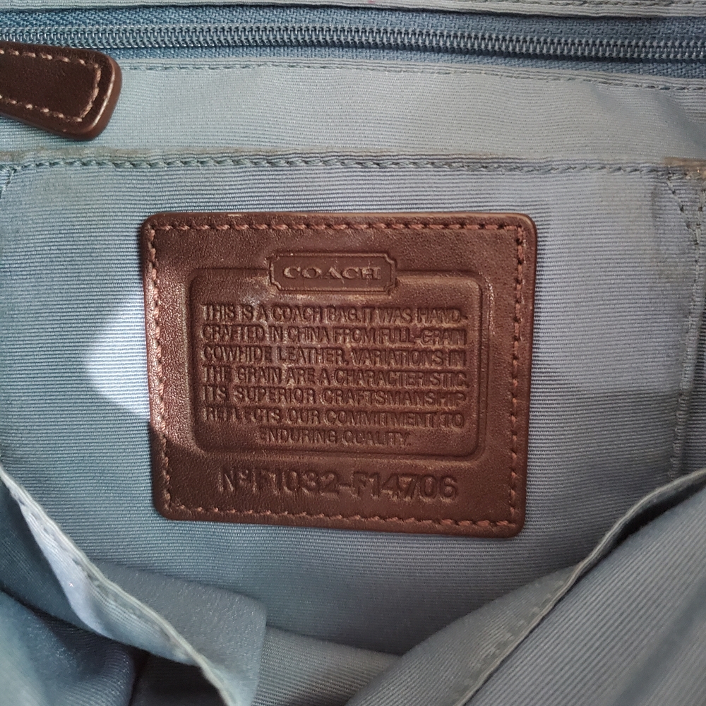 Coach Dark Brown Leather Crossbody Bag - Picture 3 of 9
